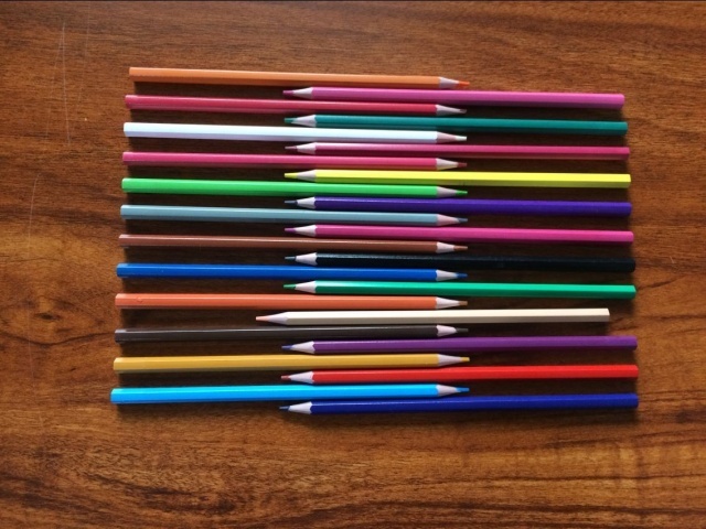 24pcs hot selling Deyi Hex Plastic colored pencil 24pcs hot selling Deyi Hex Plastic colored pencil